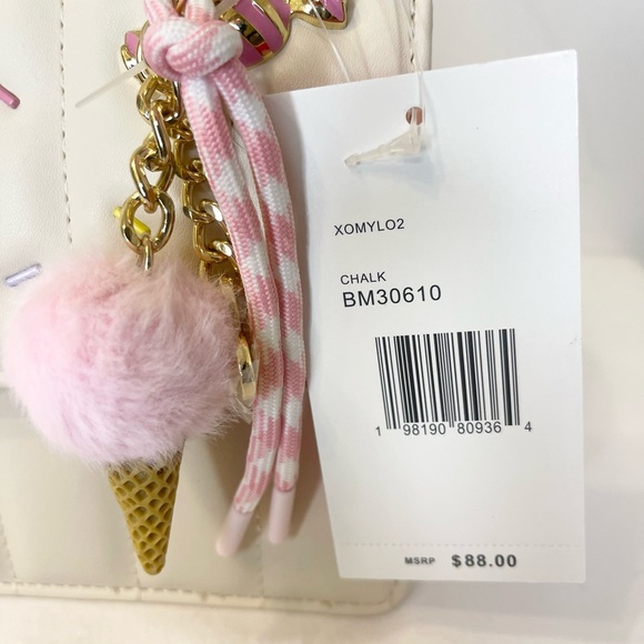 Betsey Johnson Viral Gummy Bear Candy Cream Crossbody Bag with Ice Cream Charm - Picture 12 of 12